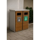 Eco Double Recycler Bin